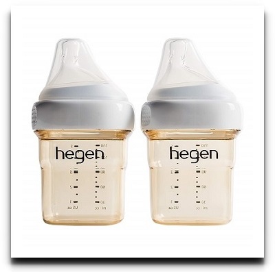 Hegen Anti Colic Baby Bottles with Wide Neck 