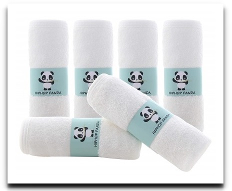 Hiphop Panda Bamboo Baby Washcloths