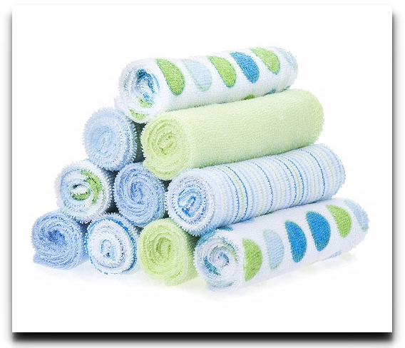 Spasilk 10 Pack Soft Terry Bath Washcloths
