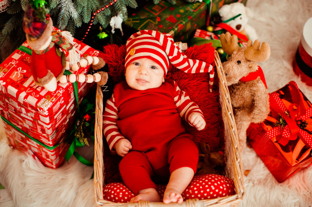 Baby First Christmas Photo Op