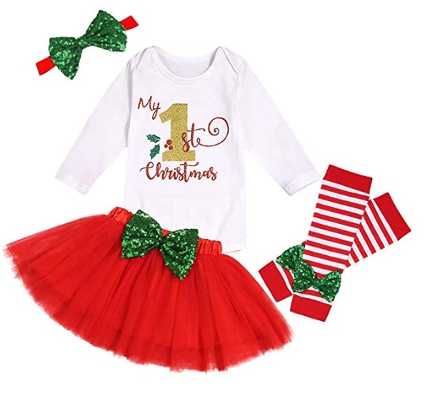 Christmas Baby Outfit My First Christmas Baby Girl